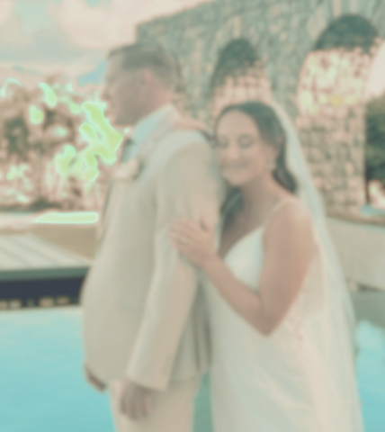 Elegant beach wedding ceremony in St. Kitts with ocean backdrop