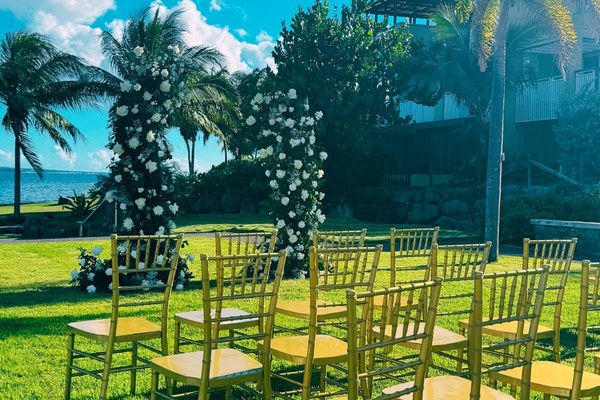 Ceremony setup at Park Hyatt St. Kitts